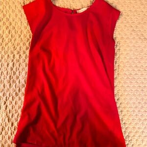 French Connection Vibrant Red Short Sleeve Top